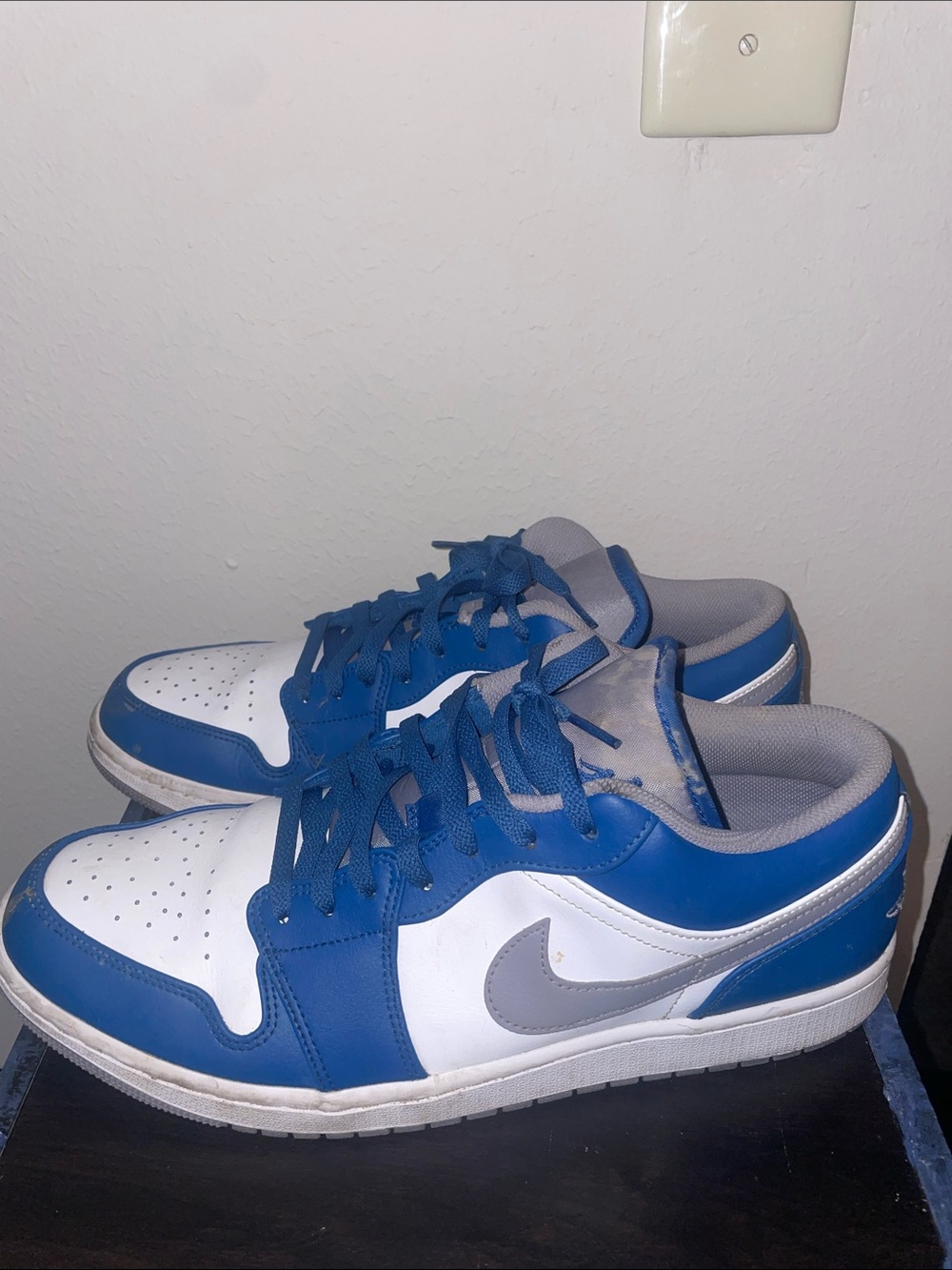 Nike Men’s Low-Top Sneakers - White/Blue/Gray